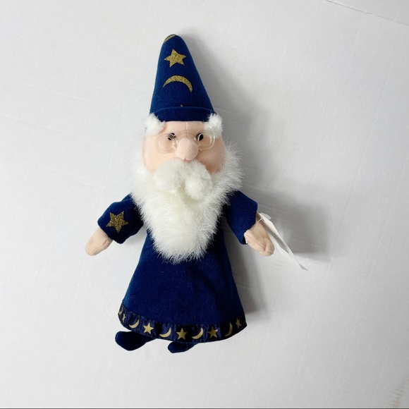 Disney Merlin Sword in The Stone Wizard Plush Bean Bag Stuffed Animal New - Picture 9 of 9